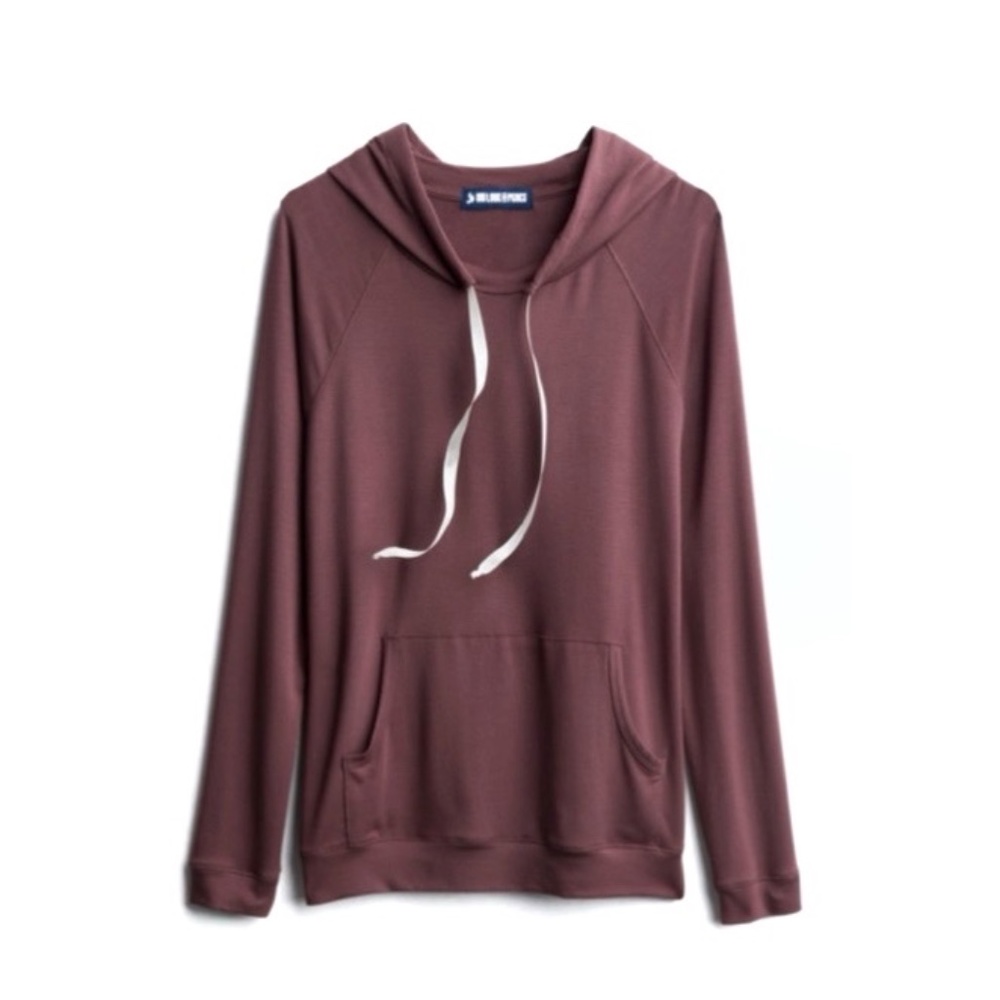 Ink Love & Peace	Heatherly Hooded Pocket Knit Top